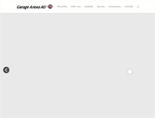 Tablet Screenshot of garage-arena.ch